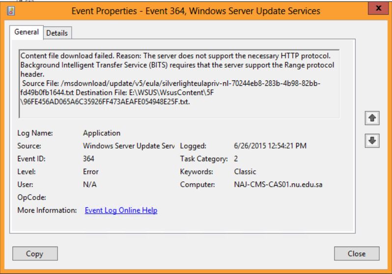 Windows update event id